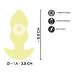 Cuties - Vibrerende Mini Buttplug Geel