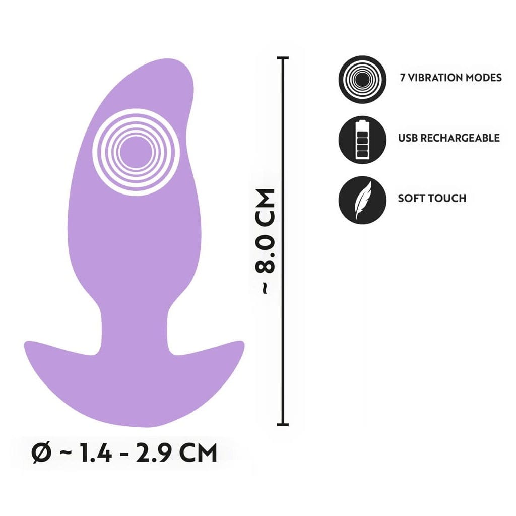 Cuties - Vibrerende Mini Buttplug Lila
