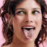 Clitoris ketting met parel goud