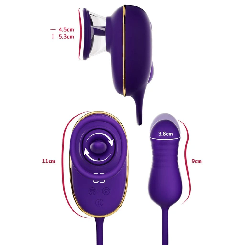 She.E.O - Likkende Clitoris Pomp met Stotende Anaal Plug