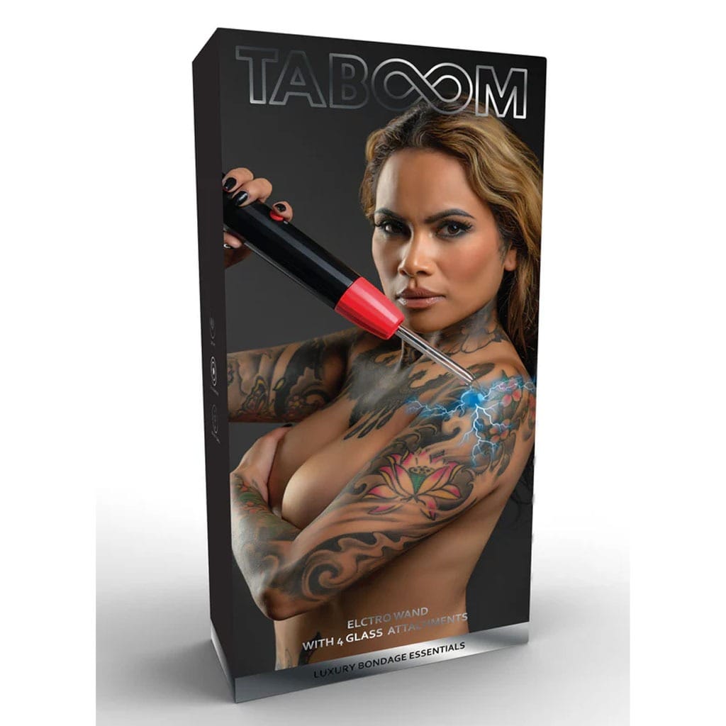 Taboom - Electro Wand met 4 Glazen Opzetstukken