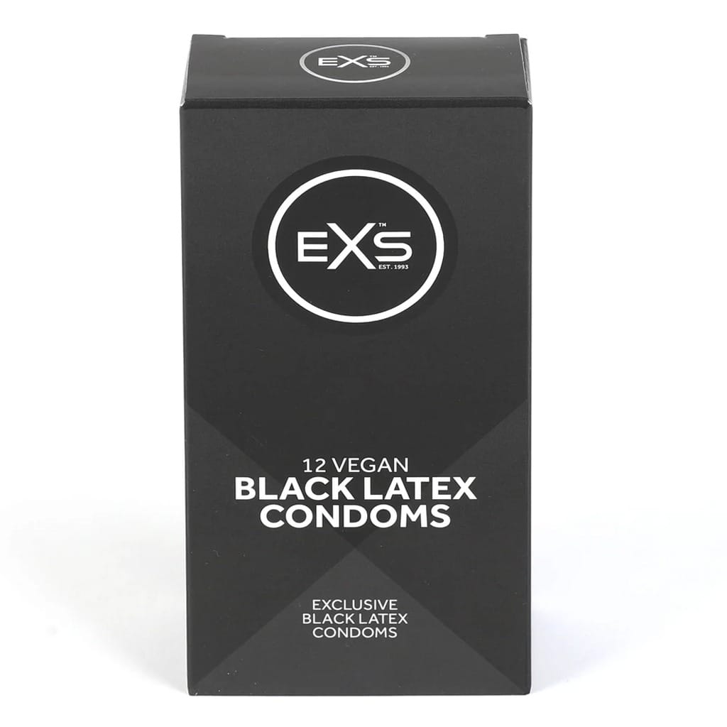 EXS Zwarte Latex Condooms - 12 Stuks