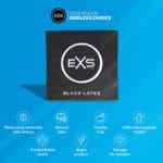 EXS Zwarte Latex Condooms - 12 Stuks