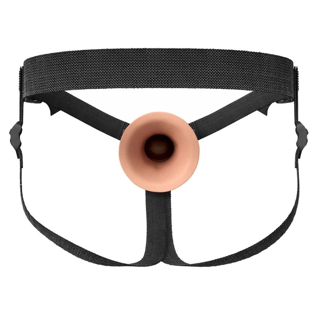 Fantasy X-Tensions - 8 Inch Siliconen Hollow Strap-On