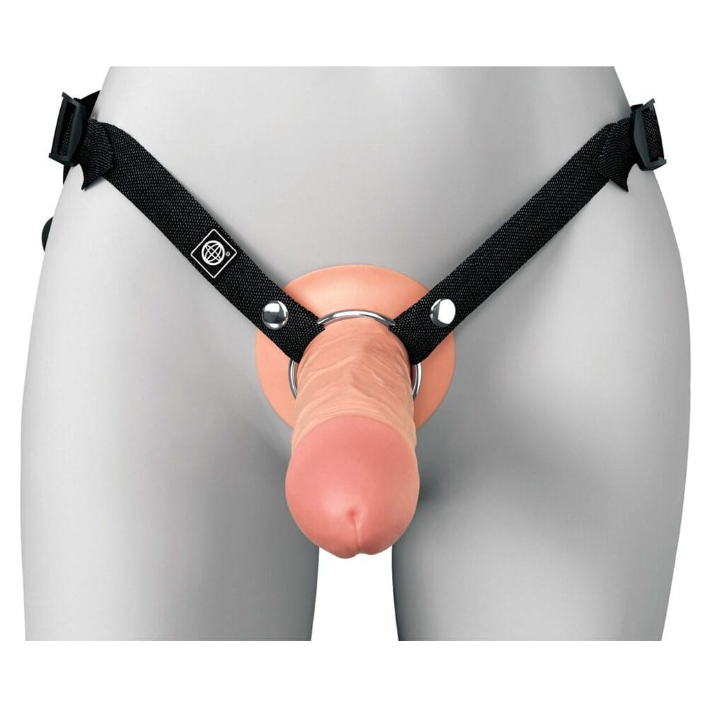 Fantasy X-Tensions - 8 Inch Siliconen Hollow Strap-On