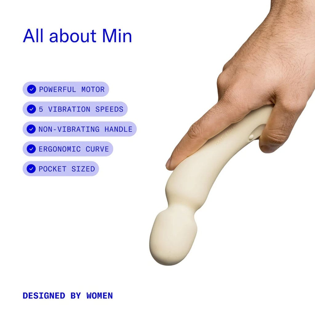Dame - Min Mini Wand Vibrator Geel