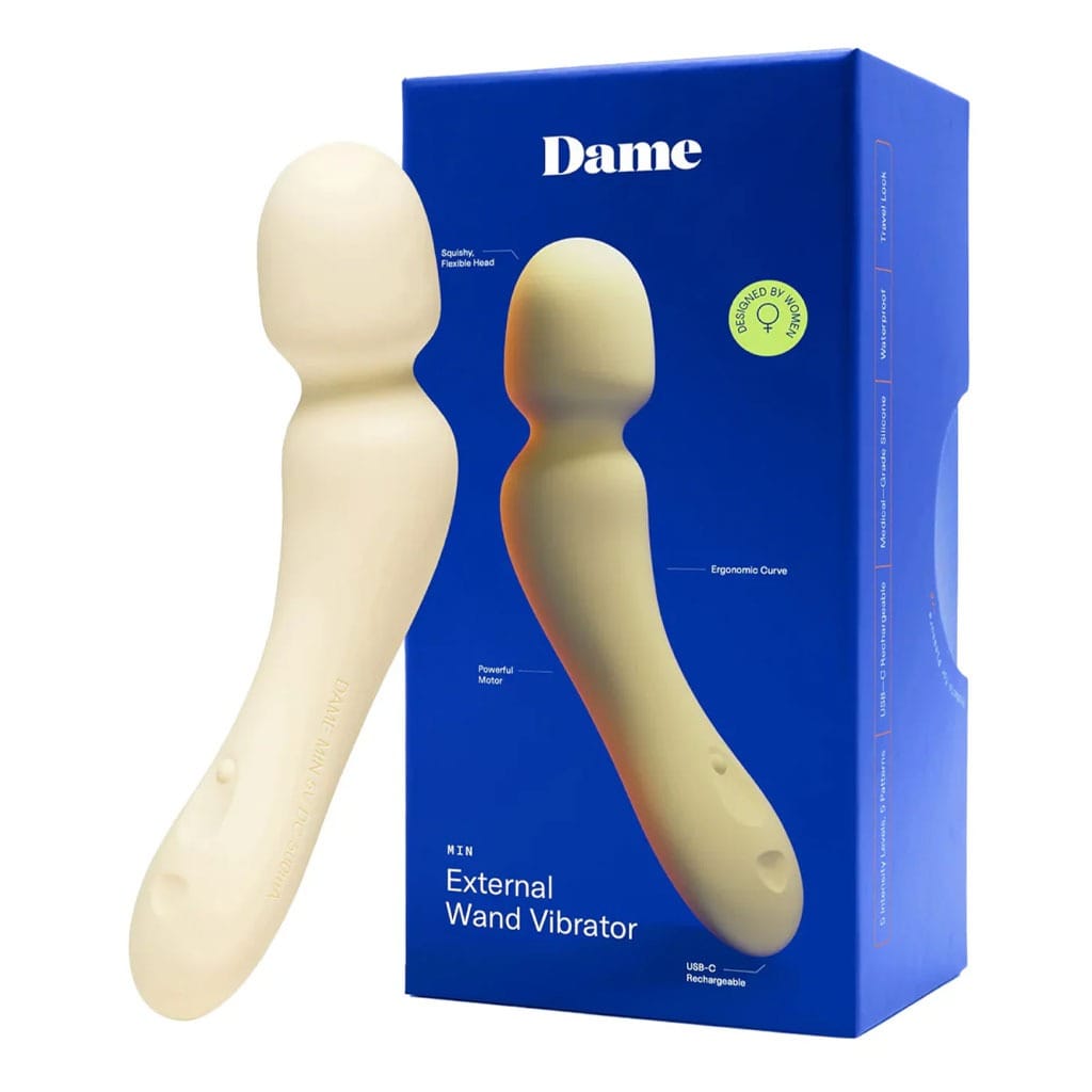 Dame - Min Mini Wand Vibrator Geel