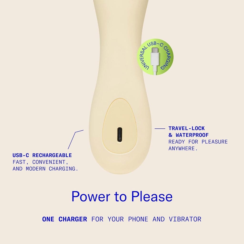 Dame - Min Mini Wand Vibrator Geel