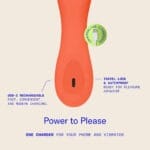 Dame - Min Mini Wand Vibrator Oranje