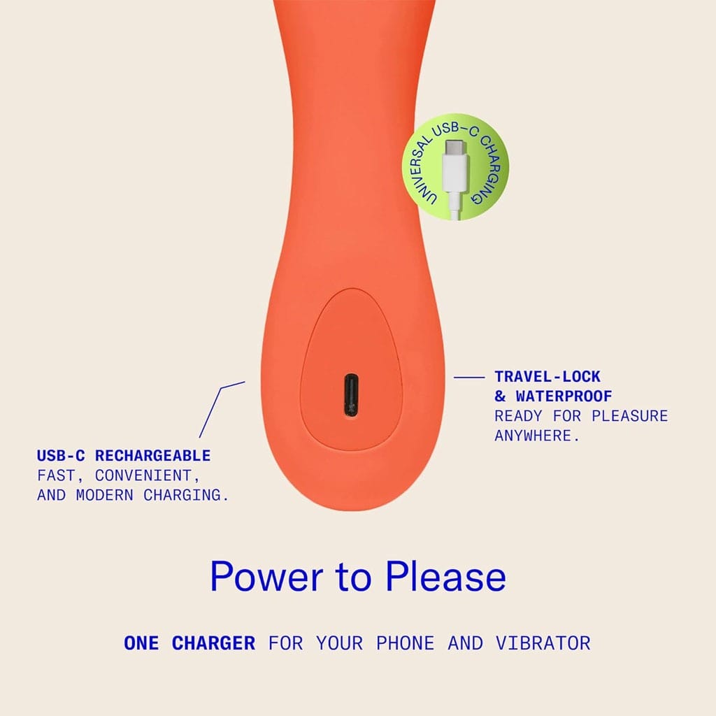 Dame - Min Mini Wand Vibrator Oranje