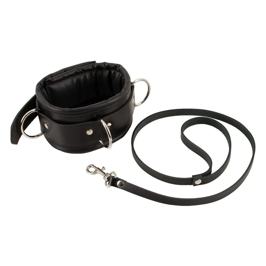 Zado - Leren Halsband met Riem