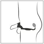 Rebel - Cock en Ballring met Afstandbedienbare Buttplug