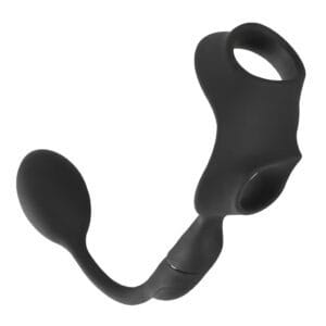 Rebel - Cock en Ballring met Afstandbedienbare Buttplug