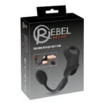 Rebel - Cock en Ballring met Afstandbedienbare Buttplug