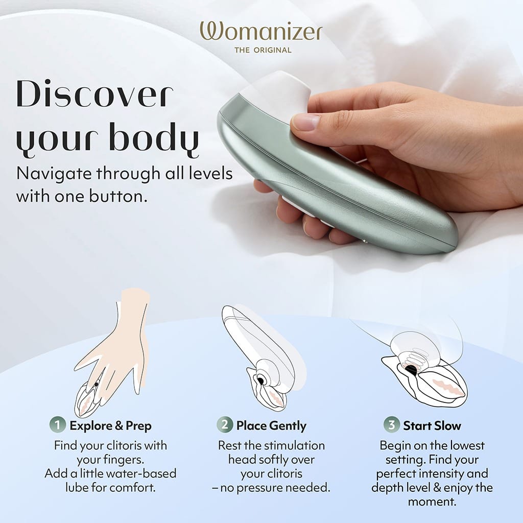 Womanizer Pro - Luchtdruk Vibrator Mint Groen