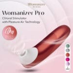 Womanizer Pro - Luchtdruk Vibrator Rood