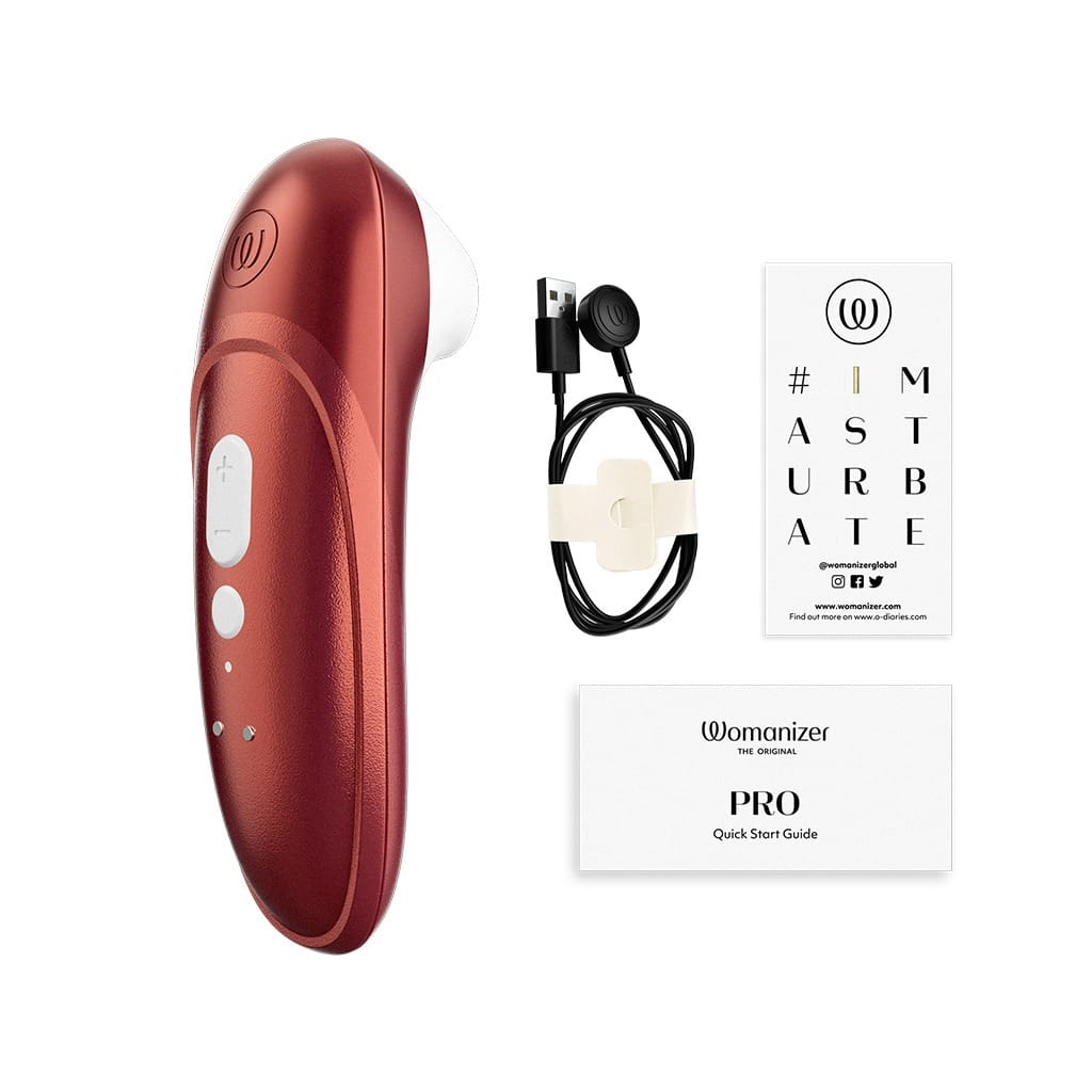 Womanizer Pro - Luchtdruk Vibrator Rood