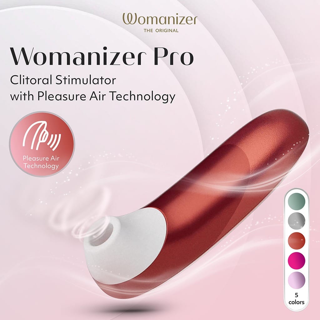 Womanizer Pro - Luchtdruk Vibrator Rood