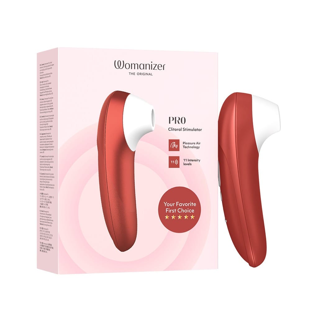 Womanizer Pro - Luchtdruk Vibrator Rood