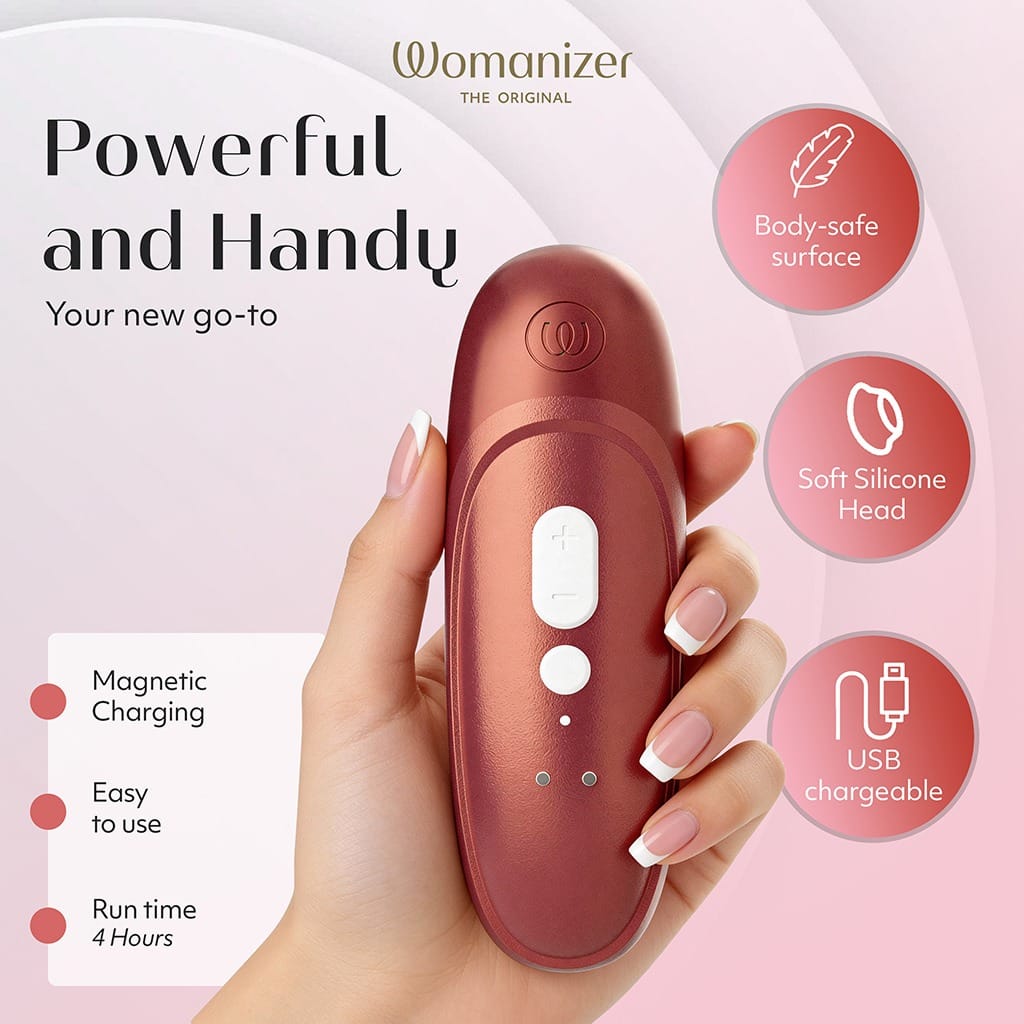 Womanizer Pro - Luchtdruk Vibrator Rood