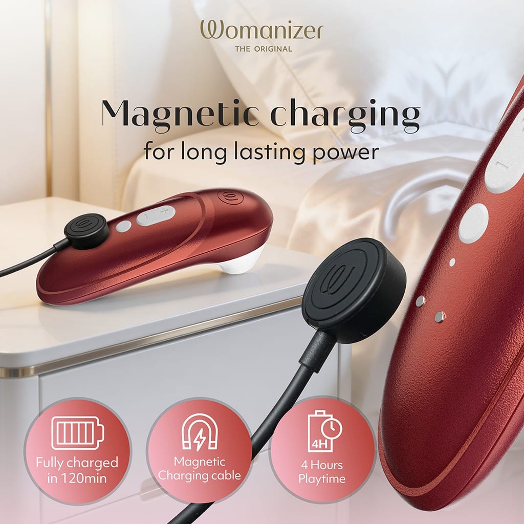 Womanizer Pro - Luchtdruk Vibrator Rood