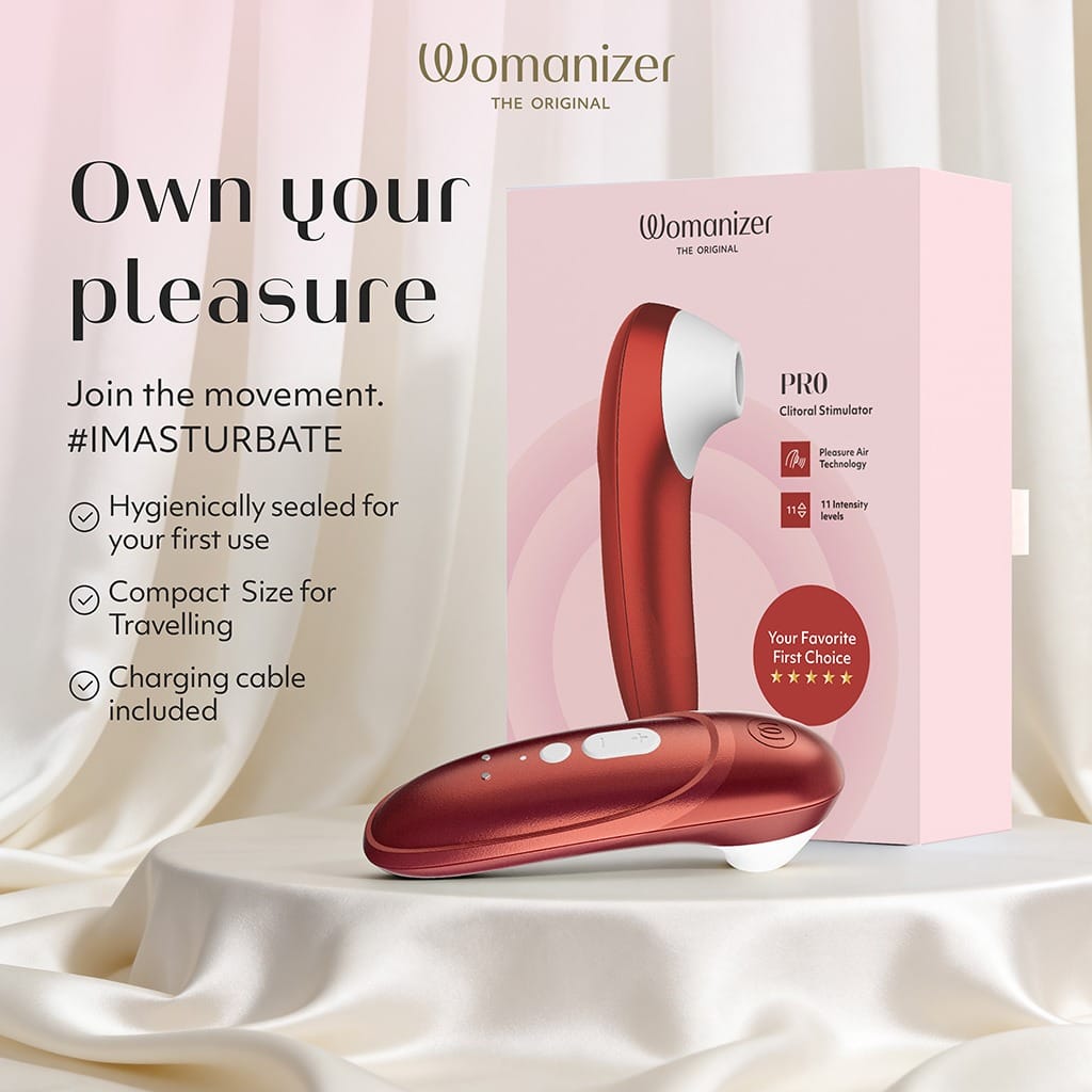 Womanizer Pro - Luchtdruk Vibrator Rood