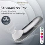 Womanizer Pro - Luchtdruk Vibrator Zilver