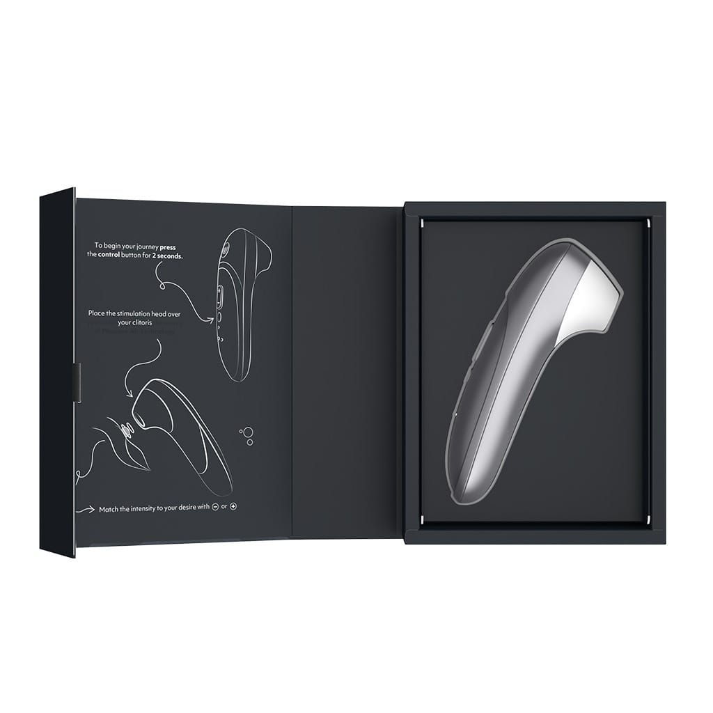 Womanizer Pro - Luchtdruk Vibrator Zilver