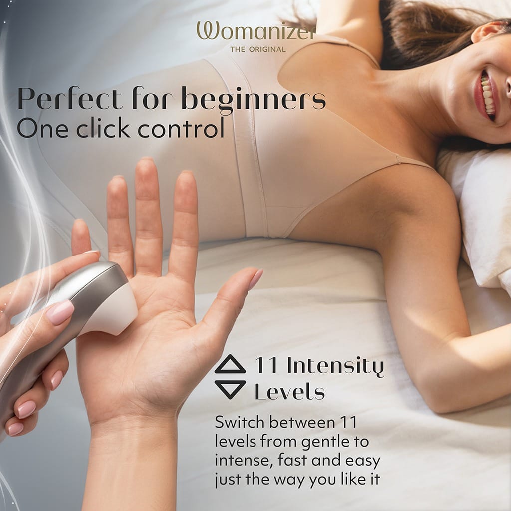 Womanizer Pro - Luchtdruk Vibrator Zilver