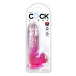 King Cock - 6" Dildo met Ballen Roze