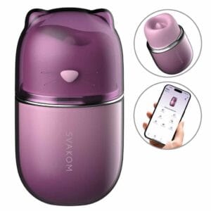 Svakom Klitty clitoris vibrator met likken en zuigen en app bediening
