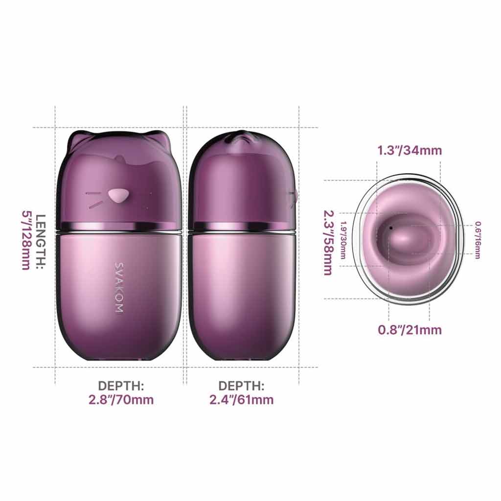 Svakom Klitty clitoris vibrator - met likken, zuigen en app bediening