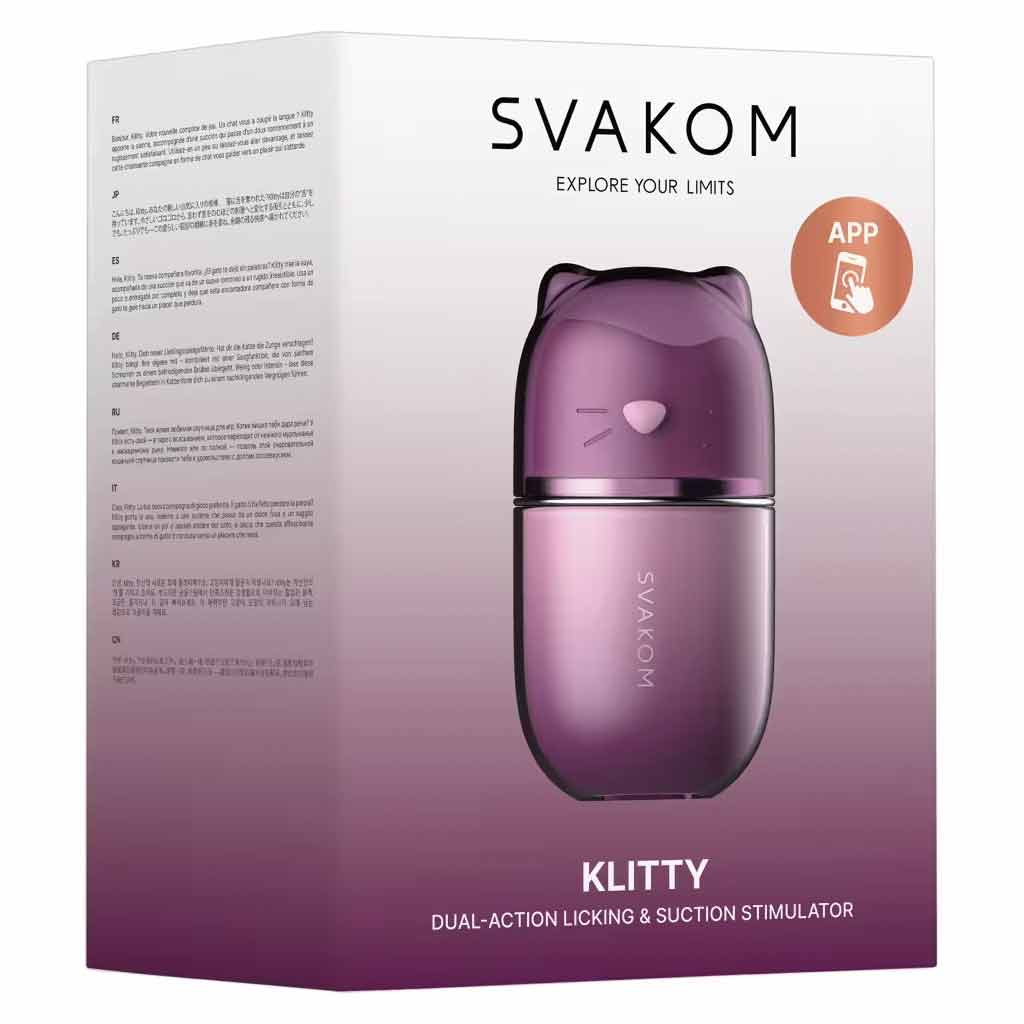 Svakom Klitty clitoris vibrator - met likken, zuigen en app bediening