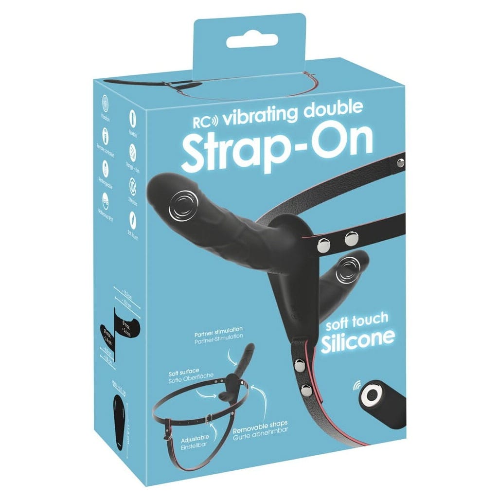 You2Toys - Vibrerende Dubbele Strap-On met Afstandsbediening