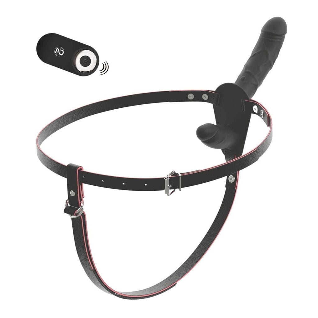 You2Toys - Vibrerende Dubbele Strap-On met Afstandsbediening