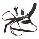 You2Toys - Vibrerende Dubbele Strap-On met Afstandsbediening