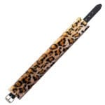Rouge - Leren BDSM Halsband met Panterprint Voering
