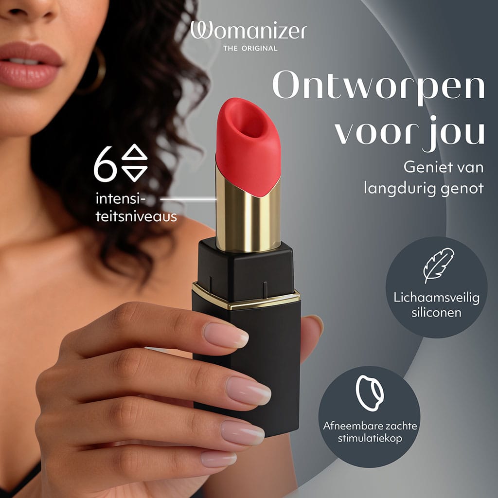 Womanizer Beauty Zwart – Lipstick Luchtdruk Vibrator