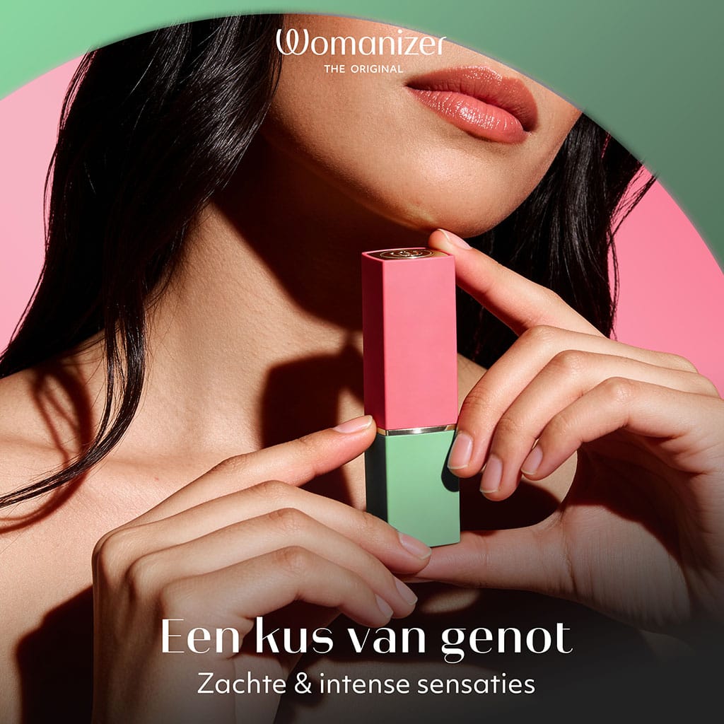 Womanizer Beauty Roze/Groen – Lipstick Luchtdruk Vibrator